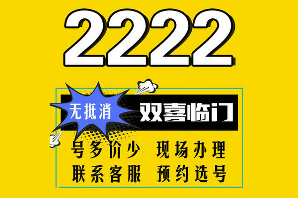 单县136号段尾号222吉祥号转让